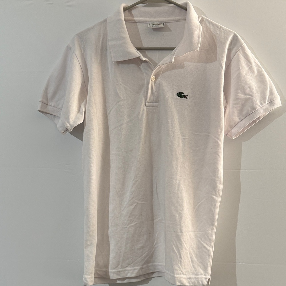 Lacoste Men's Light Cream Polo Shirt